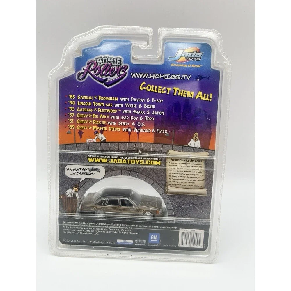 The Original Homie Rollerz ‘90 Lincoln Town Car Wolfe & Boxer Jada Toy 2004 READ